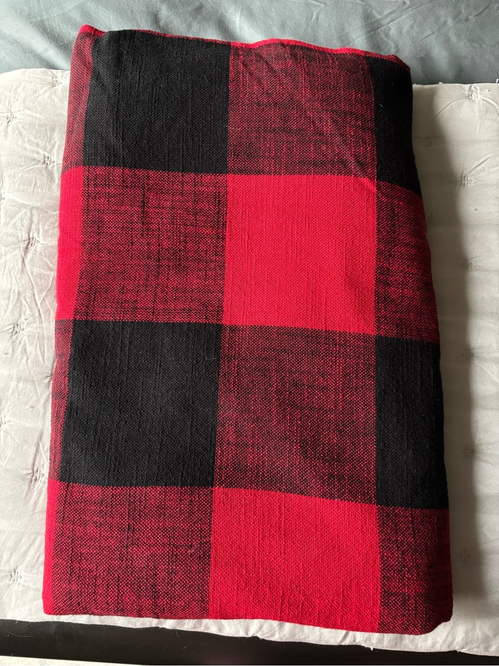 Pottery Barn Bryce Check Queen Duvet Cover and 2 Euro Snams